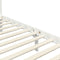 vidaXL - Hemelbedframe - massief - grenenhout - wit - 100x200 - cm