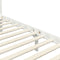vidaXL - Hemelbedframe - massief - grenenhout - wit - 90x200 - cm