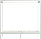vidaXL - Hemelbedframe - massief - grenenhout - wit - 90x200 - cm
