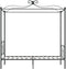 vidaXL - Hemelbedframe - metaal - grijs - 100x200 - cm