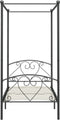 vidaXL - Hemelbedframe - metaal - grijs - 100x200 - cm