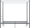 vidaXL - Hemelbedframe - metaal - grijs - 120x200 - cm