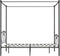 vidaXL - Hemelbedframe - metaal - grijs - 140x200 - cm