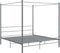 vidaXL - Hemelbedframe - metaal - grijs - 180x200 - cm