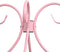 vidaXL - Hemelbedframe - metaal - roze - 100x200 - cm