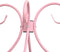 vidaXL - Hemelbedframe - metaal - roze - 120x200 - cm
