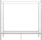 vidaXL - Hemelbedframe - metaal - wit - 100x200 - cm