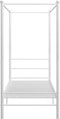 vidaXL - Hemelbedframe - metaal - wit - 100x200 - cm