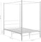 vidaXL - Hemelbedframe - metaal - wit - 120x200 - cm