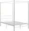 vidaXL - Hemelbedframe - metaal - wit - 120x200 - cm