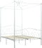 vidaXL - Hemelbedframe - metaal - wit - 120x200 - cm