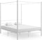 vidaXL - Hemelbedframe - metaal - wit - 160x200 - cm