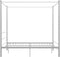 vidaXL - Hemelbedframe - metaal - wit - 160x200 - cm