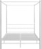 vidaXL - Hemelbedframe - metaal - wit - 160x200 - cm