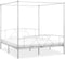 vidaXL - Hemelbedframe - metaal - wit - 180x200 - cm
