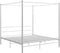 vidaXL - Hemelbedframe - metaal - wit - 180x200 - cm