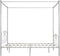 vidaXL - Hemelbedframe - metaal - wit - 180x200 - cm