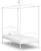 vidaXL - Hemelbedframe - metaal - wit - 90x200 - cm