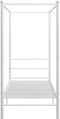 vidaXL - Hemelbedframe - metaal - wit - 90x200 - cm