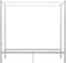 vidaXL - Hemelbedframe - metaal - wit - 90x200 - cm