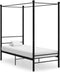 vidaXL - Hemelbedframe - metaal - zwart - 100x200 - cm