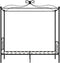 vidaXL - Hemelbedframe - metaal - zwart - 100x200 - cm