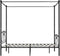 vidaXL - Hemelbedframe - metaal - zwart - 140x200 - cm