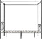 vidaXL - Hemelbedframe - metaal - zwart - 160x200 - cm