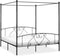 vidaXL - Hemelbedframe - metaal - zwart - 180x200 - cm