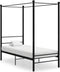 vidaXL - Hemelbedframe - metaal - zwart - 90x200 - cm