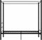 vidaXL - Hemelbedframe - metaal - zwart - 90x200 - cm