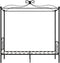 vidaXL - Hemelbedframe - metaal - zwart - 90x200 - cm