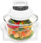 vidaXL Heteluchtoven met uitbreidingsring en timer 1400 W 17 L