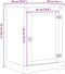 vidaXL - Hifi-meubel - Corona - 60x50x82 - cm - massief - grenenhout