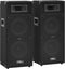 vidaXL Hifi-podiumluidsprekers 2 st passief professioneel 1000 W zwart