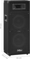 vidaXL Hifi-podiumluidsprekers 2 st passief professioneel 1000 W zwart
