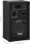 vidaXL Hifi-podiumluidsprekers 2 st passief professioneel 800 W zwart