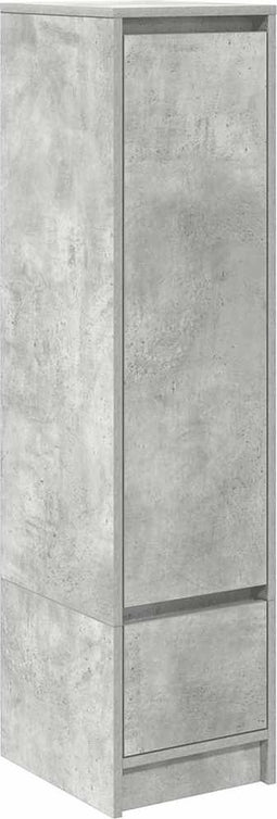 vidaXL - Highboard - 29,5x34x119,5 - cm - spaanplaat - betongrijs