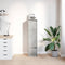 vidaXL - Highboard - 29,5x34x119,5 - cm - spaanplaat - betongrijs