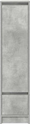 vidaXL - Highboard - 29,5x34x119,5 - cm - spaanplaat - betongrijs