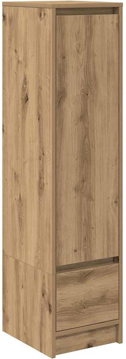 vidaXL - Highboard - 29,5x34x119,5 - cm - spaanplaat - eikenkleurig - eikenkleurig