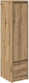 vidaXL - Highboard - 29,5x34x119,5 - cm - spaanplaat - eikenkleurig - eikenkleurig
