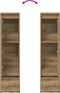 vidaXL - Highboard - 29,5x34x119,5 - cm - spaanplaat - eikenkleurig - eikenkleurig