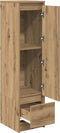 vidaXL - Highboard - 29,5x34x119,5 - cm - spaanplaat - eikenkleurig - eikenkleurig