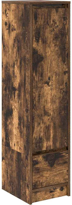 vidaXL - Highboard - 29,5x34x119,5 - cm - spaanplaat - gerookt - eikenkleurig