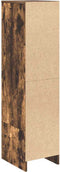 vidaXL - Highboard - 29,5x34x119,5 - cm - spaanplaat - gerookt - eikenkleurig