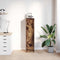 vidaXL - Highboard - 29,5x34x119,5 - cm - spaanplaat - gerookt - eikenkleurig