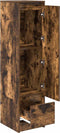 vidaXL - Highboard - 29,5x34x119,5 - cm - spaanplaat - gerookt - eikenkleurig