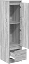 vidaXL - Highboard - 29,5x34x119,5 - cm - spaanplaat - grijs - sonoma