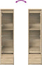 vidaXL - Highboard - 29,5x34x119,5 - cm - spaanplaat - sonoma - eikenkleurig